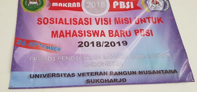 Sosialisasi Visi Misi PBSI Univet Bantara Sukoharjo