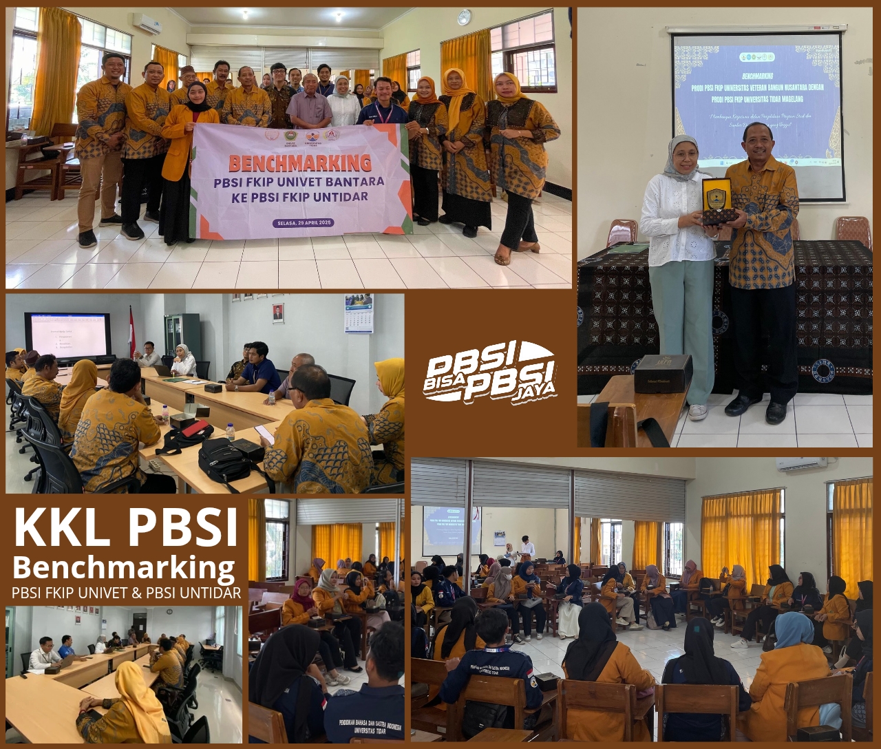 KKL PBSI UNIVET BANTARA dengan UNTIDAR Akademik dan Organisasi